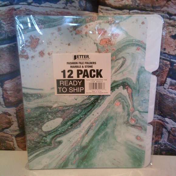 Marble Designs 1/3 Cut Tab Heavyweight Letter Size (9.5" x 11.5") 12 Pack - Picture 3 of 3